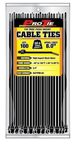 Pro Tie B8ftpm100 8 Pulgadas Abeto Empuje Montaje Lazo De Ca 0