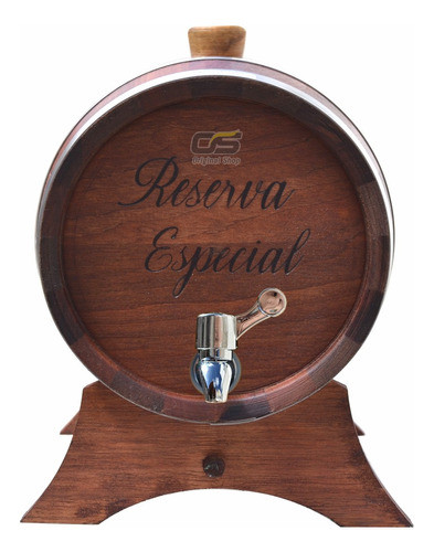 Barril Corote Envelhecer Cachaça Jutaí 6l Com Torneira Luxo 1