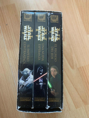 Vhs Trilogía Star Wars Argentino En Su Caja Contenedora 1