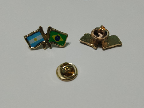 Pins Bandera Argentina Con Brasil  De 2 Cms 0