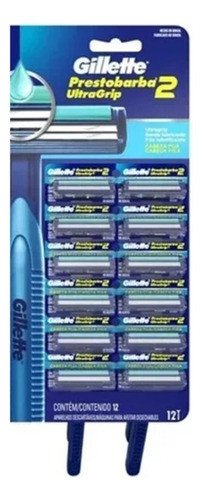 Gillette Prestobarba Ultragrip Cabeça Fixa Cartela Com 12 0