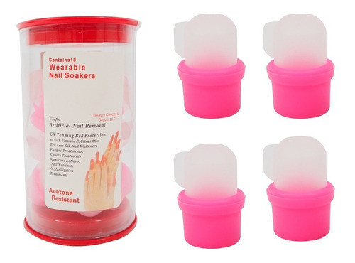 Capsulas Removedoras De Uñas Esculpidas Gel Acrílico X10u 0