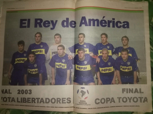 Diario Clarin Y El Deportivo Boca Campeon De America  - 2003 1