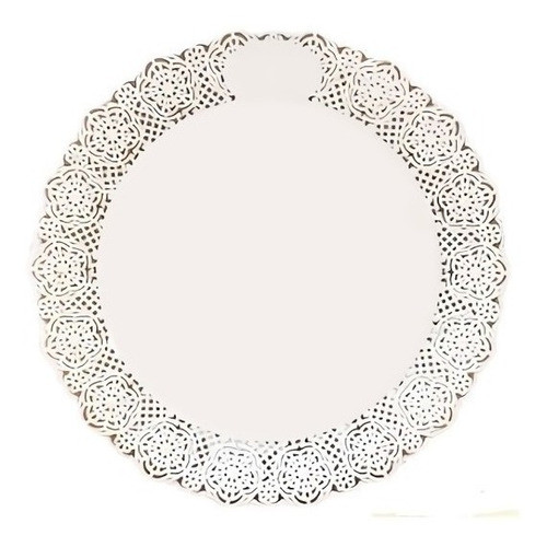 Bandeja Plastica Calada Blonda Redonda 24cm X Unidad 0