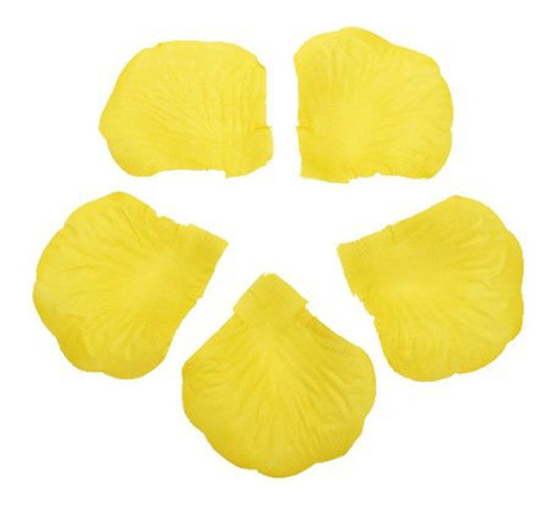 500 Pétalos De Rosas Amarillos Artificiales -igual Naturales 1