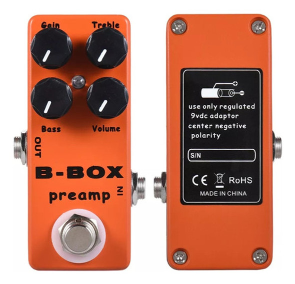 B-box Guitarra Elétrica Pré-amp Overdrive Effect Ped 1 B-box Guitarra Elétrica Pré-amp Overdrive Effect Ped 1