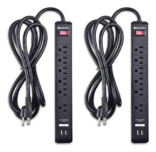 El Cable Es Importante Paquete De 2 Tomacorriente Protector 0