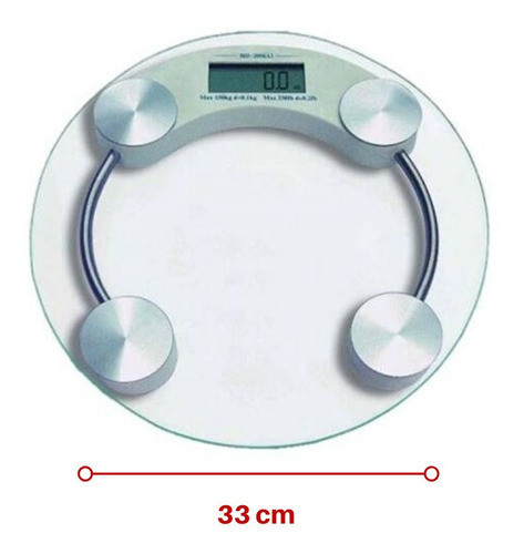 Balanza De Baño Redonda 33 Cm - Vd Bazar 1