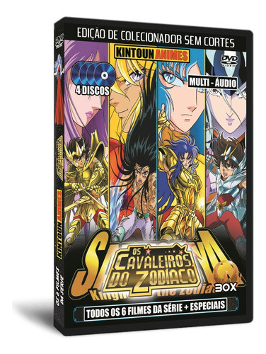 Dvd Os Cavaleiros Do Zodíaco Clássico + Hades + Filmes +alma 1