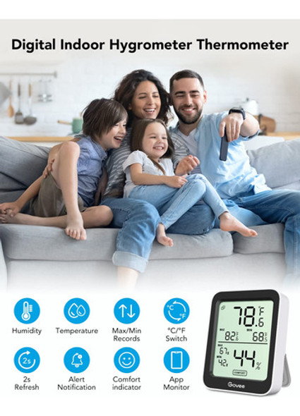 Termómetro Temperatura Y Humedad Interiores X3 1