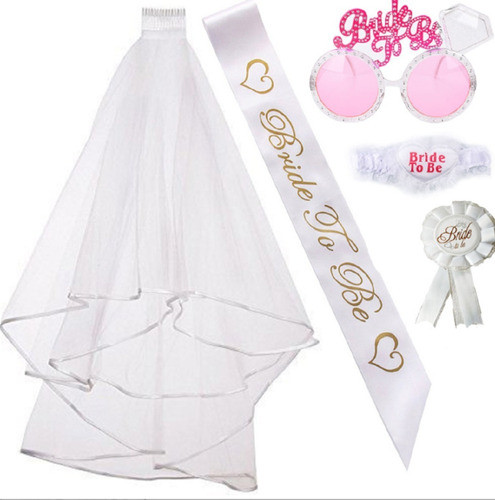 Kit Despedida De Solteira Team Bride To Be Com Óculos 0