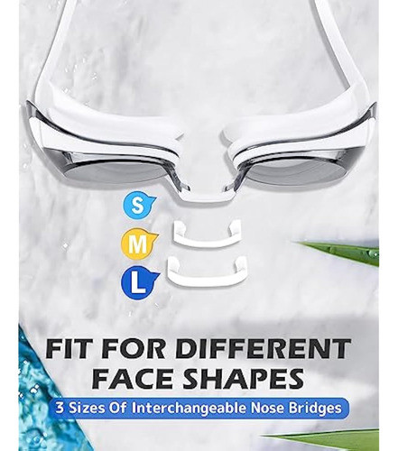 Voph Paquete De 2 Gafas De Natación Antivaho Y Uv, 1