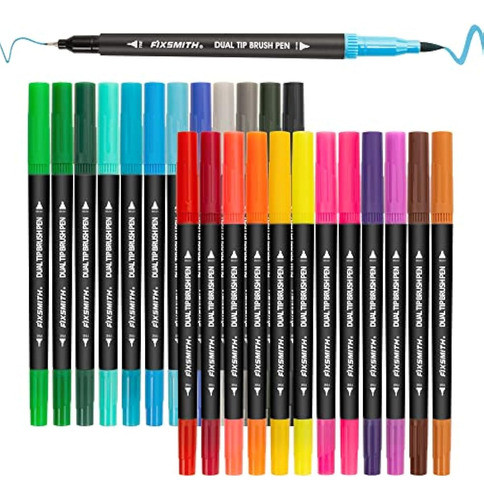 Bolígrafos De Doble Punta 24 Colores 0