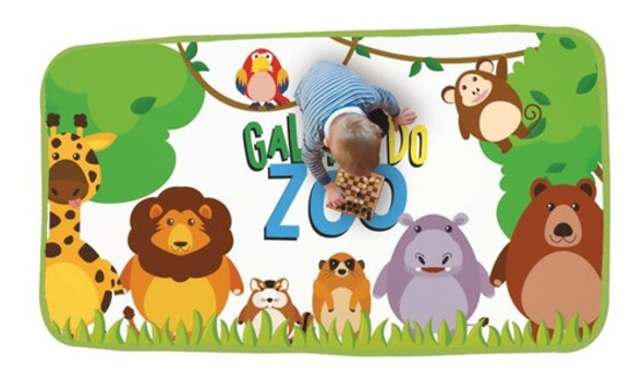 Tapete Infantil Zoológico 60 X 1,30 Cm 0