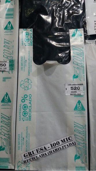 Bolsas Camisetas Compostable. Reforzadas 42x55 X100 Unidades 1 Bolsas Camisetas Compostable. Reforzadas 42x55 X100 Unidades 1