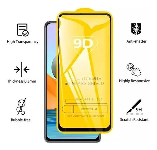 Kit 3 Pelicula 9d Full Hd Vidro P/ Xiaomi Poco X6 Pro 6.67 1