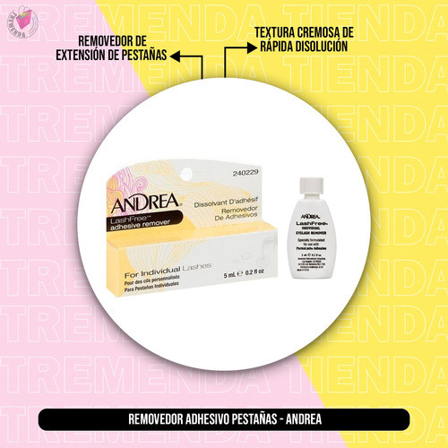 Removedor Adhesivo De Pestañas Postizas - Andrea 1