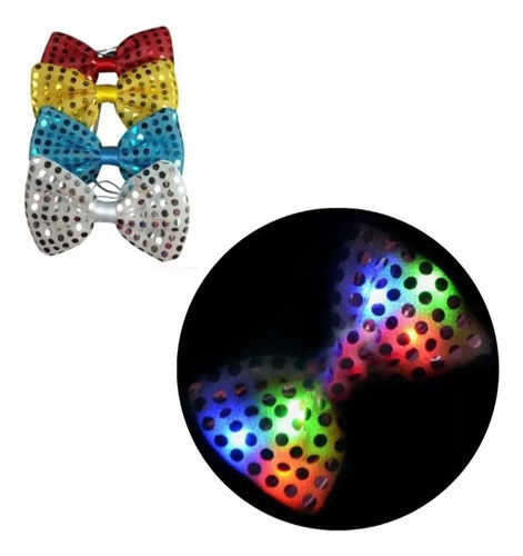 Moño Led X 10 Cotillón Luminoso Moños Luminosos Carioca Fluo 0