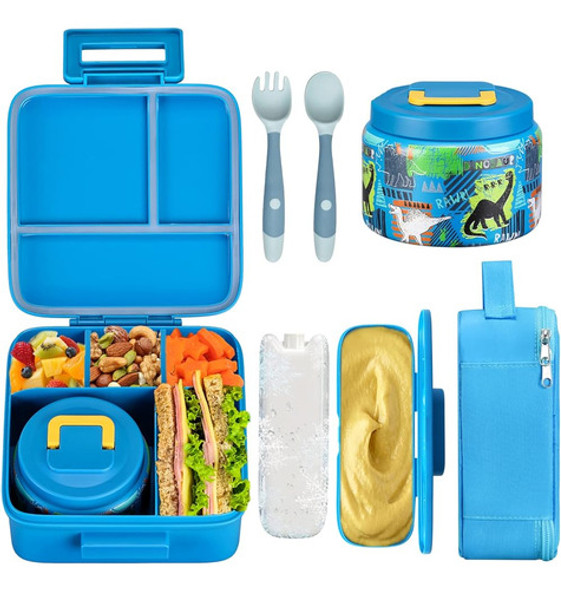 ~? Jxxm Bento Lunch Box Para Niños Con 8oz Soup Thermo, Cont 0