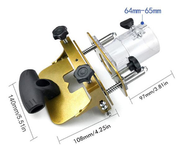 Mortising Jig Para 65mm Máquina De Corte Profissional 1