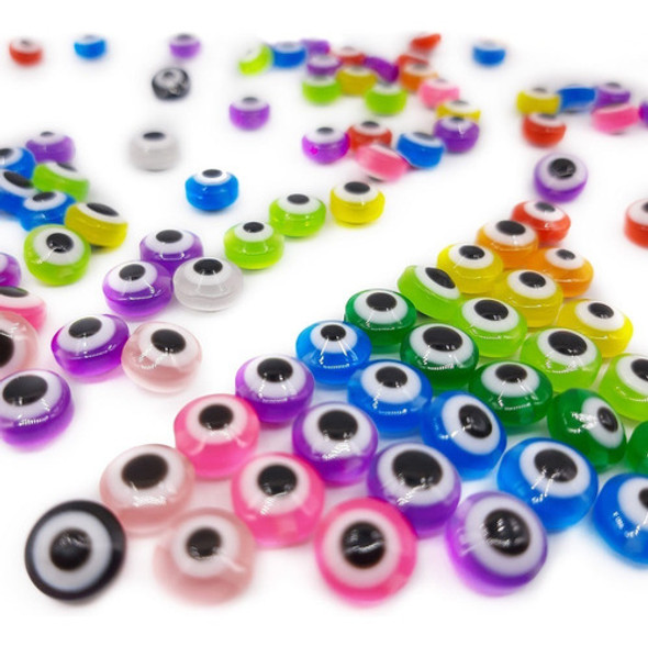 Ojo Turco Plano 8 Mm Surtidos Pasante Mejor Precio X100 Unid 0