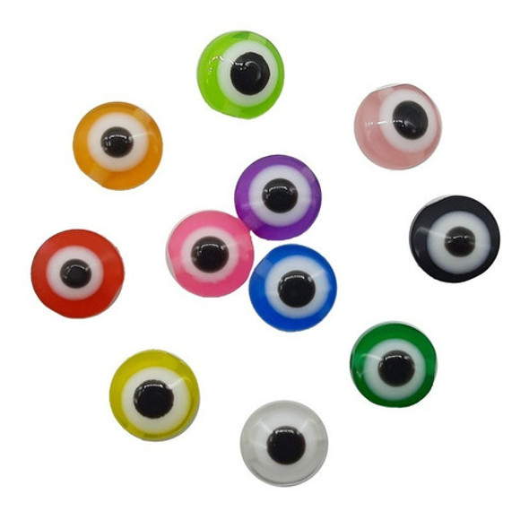 Ojo Turco Plano 8 Mm Surtidos Pasante Mejor Precio X100 Unid 1