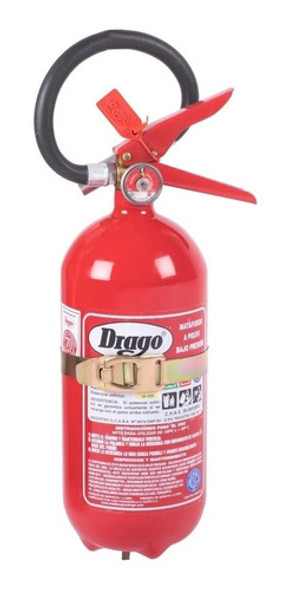Matafuego Drago 5 Kg Fuegos Abc Aluminio + Chapa + Soporte 1