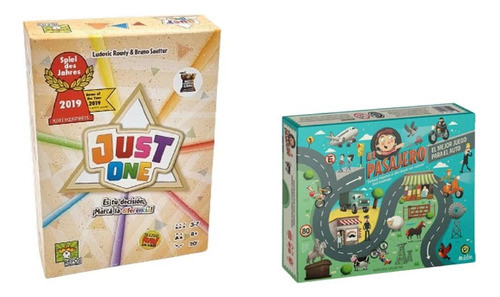 Combo Juego De Mesa Just One + El Pasajero De Maldon M4e 0