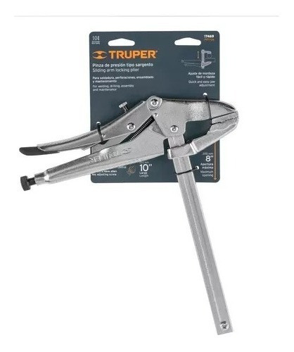Pinza Presion Tipo Sargento L Apertura 200mm Truper 17469 1