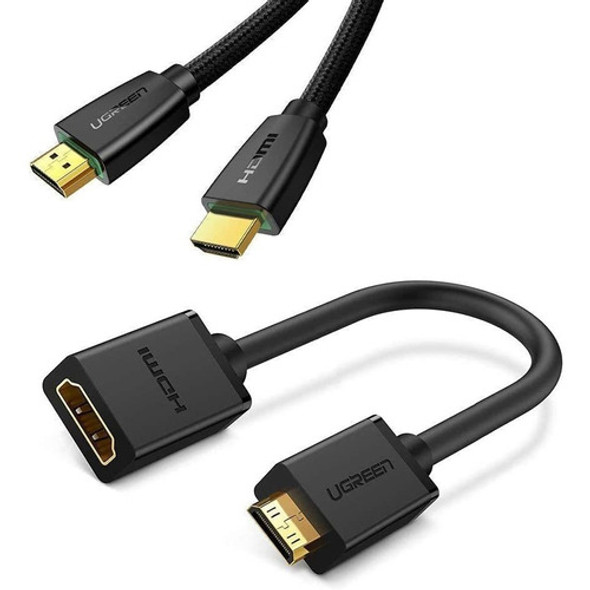 Adaptador De Cable Mini Hdmi A Hdmi Hembra 0