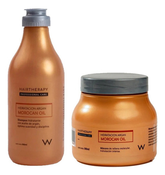 Combo Hair Therapy Morocan Oil Shampoo + Máscara X 300ml 0