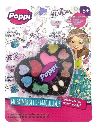 Mi Primer Set De Maquillaje Corazon Infantil Poppi Belleza 0