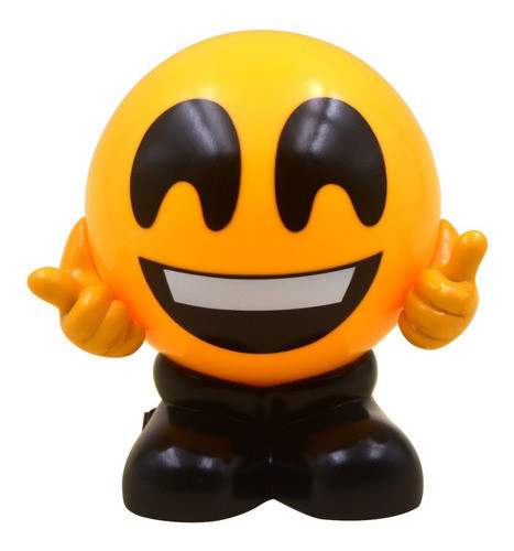 Qq Lindo Emoji Sonrisa Cara Única Usb Carga Lámpara De Mesa 0