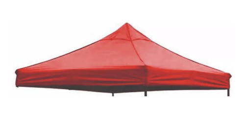Lona Gazebo Impermeable Filtro Uv Roja 3x3 - Mundo Trabajo 0