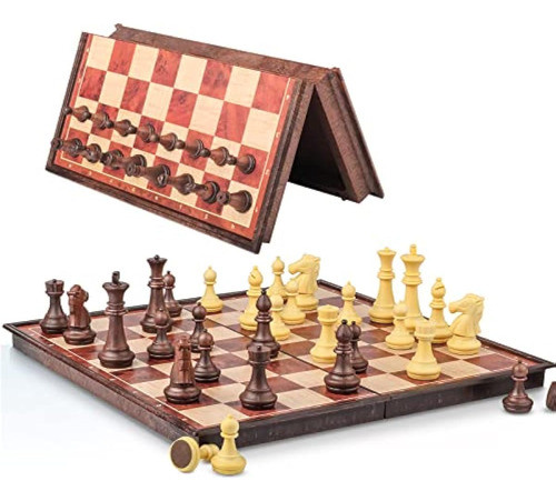 Simplewin Juego De Ajedrez Magnético, Juego De 0