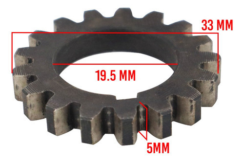 Engranaje Centrifugo Para Honda Biz 100 17t 19.5 X 33 X 5 1