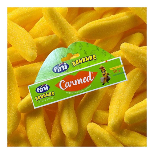 Kit 2 Protetores Labiais Carmed Fini 10g Beijos/banana 1