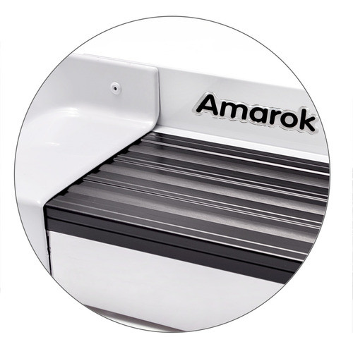 Estribo Com Kit Fixação Cor Branco Cristal Amarok Dupla 2018 1