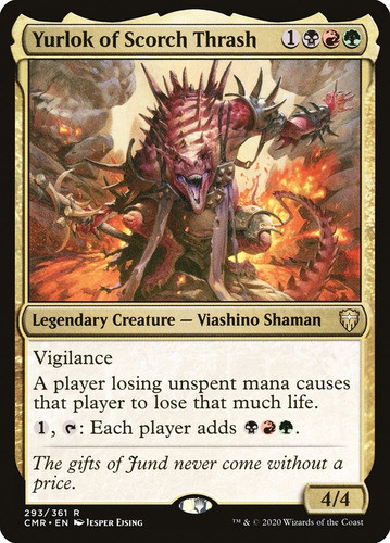 Cartas Magic Yurlok Of Scorch Thrash (sp) Nps 0