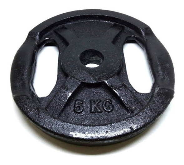 Disco De Fundición/pesas Con Agarre X 5 Kg 1