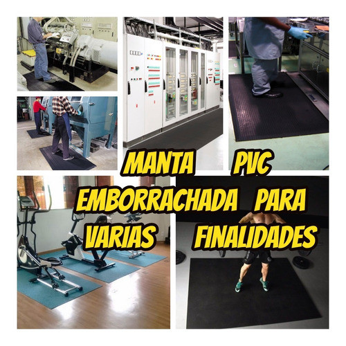 Piso De Borracha 2mm  Anti Ruido 5.50x1.00mts Uso Geral 1