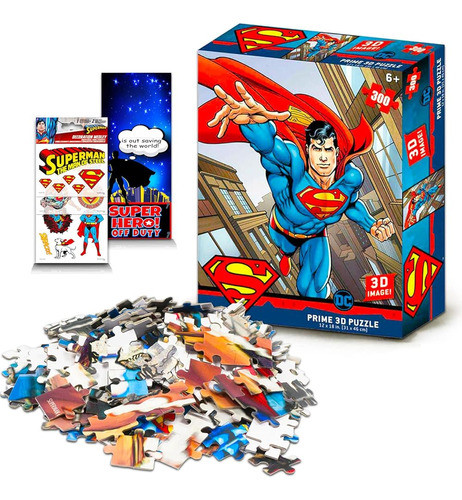 Dc Shop Comics Superman 3d Puzzle Set Para Niños, Adultos ~ 0