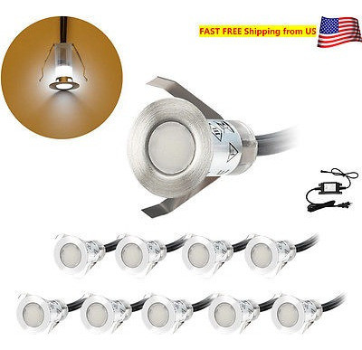 10xcool Blanco 19mm 12v Ip67 Exterior Patio Paisaje Led Cubi 1