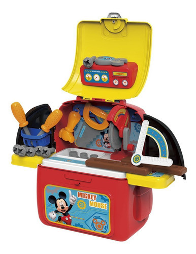 Mochila Mickey Mouse Y Set De Herramientas 2 En 1 Disney 1