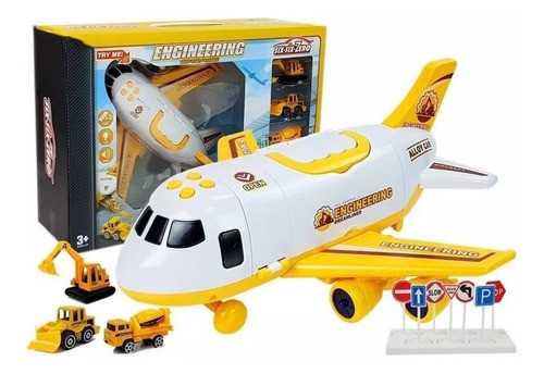 Super Avion Playset Con Luz, Sonidos, Autos Y Accesorios 0