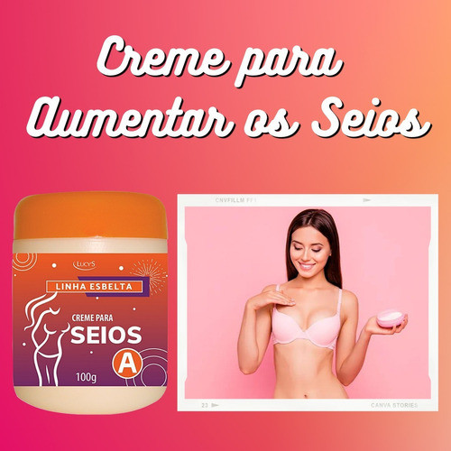 Creme P/ Aumentar Seios A Lucy´s 100g Crescer Firmar Volume 1