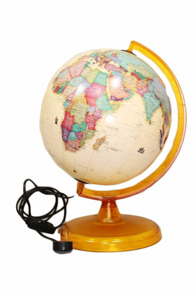 Educando Globo Terráqueo Polítc Antiguo Sepia Luz 25cm 257al 0