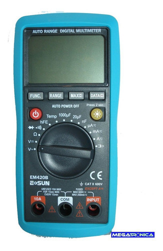 Multimetro Tester Digital Autorango Capacimetro Em-420b 1