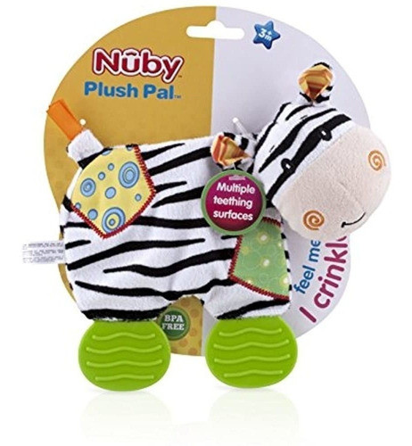 Nuby Teething Plush Pal, Los Personajes Pueden Variar 1
