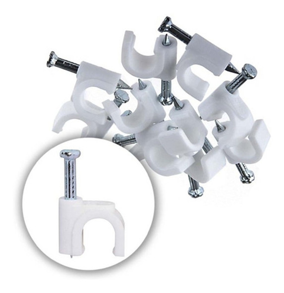 Grampas Premium Para Cable Coaxil Rg6,rg59 X50 Unidades 0